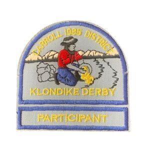Vintage Boy Scouts Scout Carroll Dist Klondike Derby 1985 Participant Patch BSA